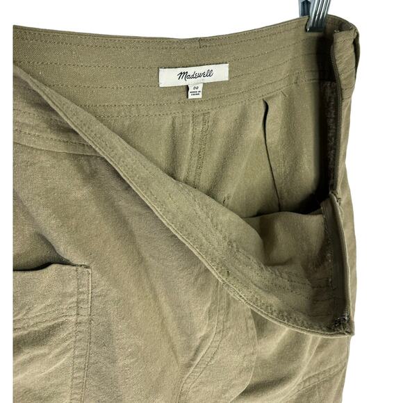 Madewell Women Skirts Wrap Green Knee Length Retro size 00 - Picture 3 of 5